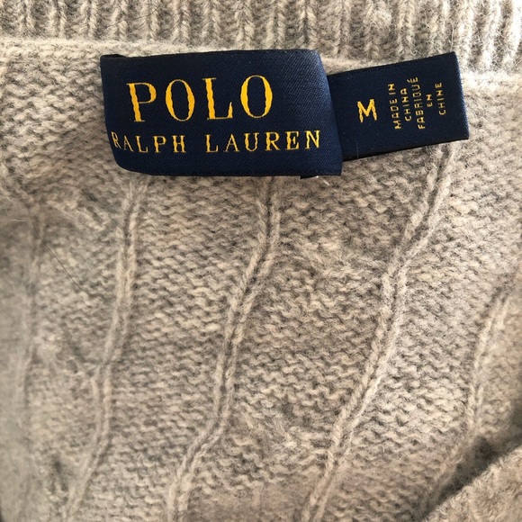 Cable Knit Polo Ralph Lauren Sweater - Picture 2 of 4